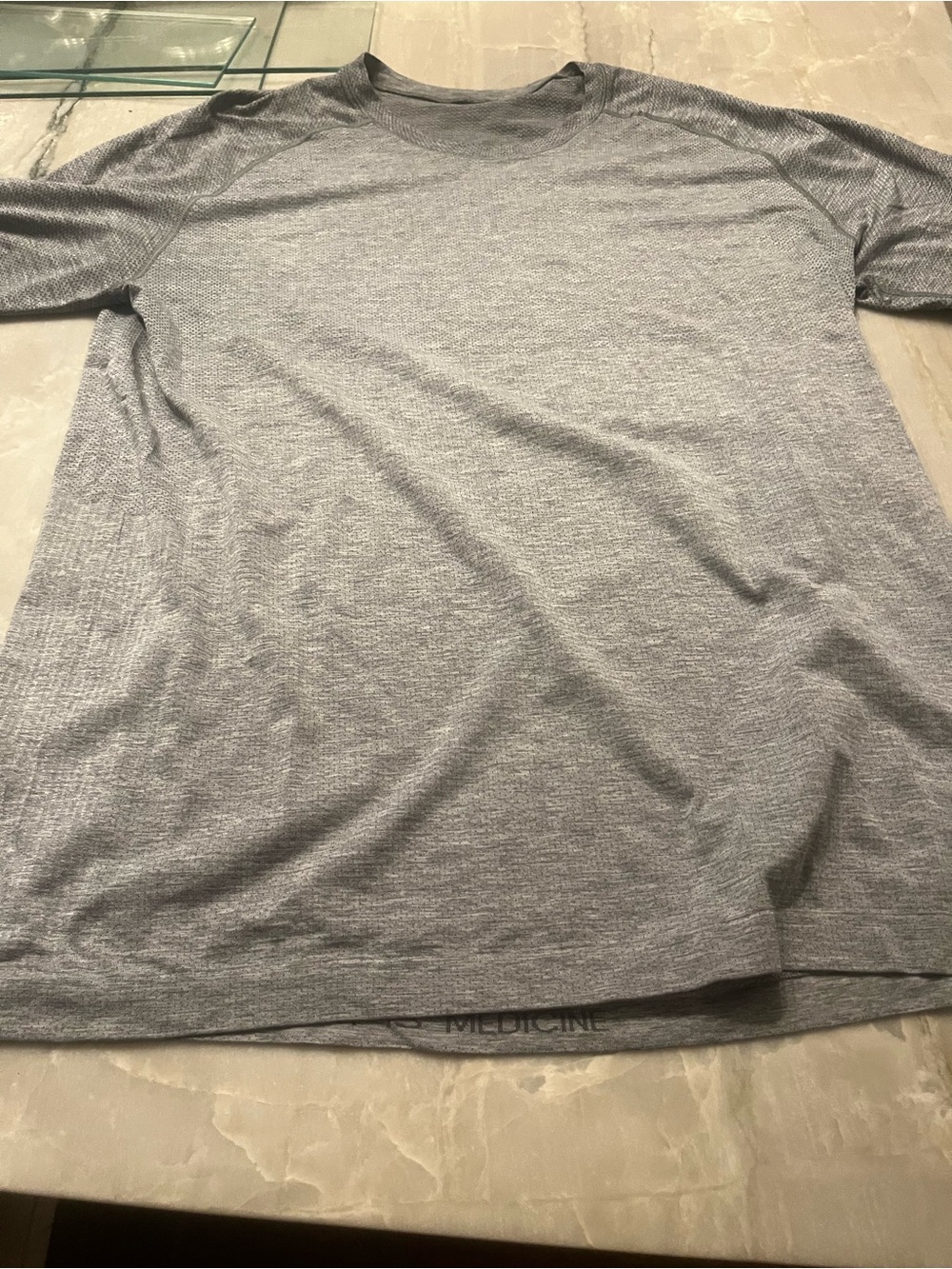 lululemon athletica Light Grey Short-Sleeve Performance Tee
